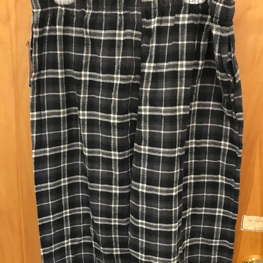 Polo Ralph Lauren Men’s black/ white/ grey plaid Pajama bottom - sz XL - NWT